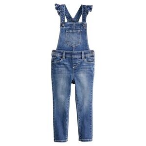 Jumping Beans® Ruffle Denim Overalls